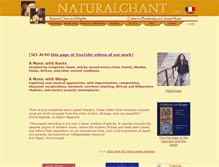 Tablet Screenshot of naturalchant.com